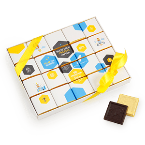 Šokoladukų rinkinys | Mozaika 20 | su Jūsų Logo | saldireklama.lt