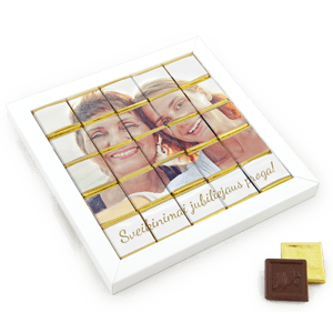 Chocolate set "Mosaic 25" with your photo