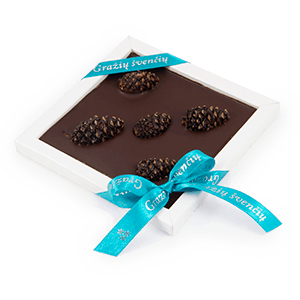 Framed chocolate bar, 80 g | Pinecone | healthy gifts Eco | saldireklama.lt