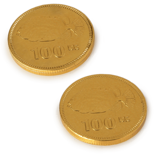 Small chocolate medals with embossed logo. Small business souvenir, the 
original way to promote the company or product name.
