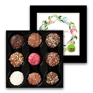 A set of chocolate delicacies | RICHcookies in a box | Easter gifts | saldireklama.lt