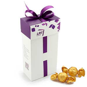 Promotional Candy Box | PRABANGA | with logo | saldireklama.lt