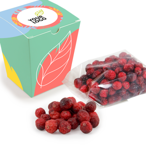 Cranberries in a Box, 100g | SNACK BOX | healthy gifts | saldireklama.lt