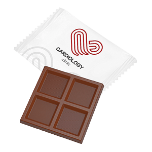 Reklaminis šokoladas 30g | SPOTAS | FLOWPACK pakuotėje su logo | saldireklama.lt