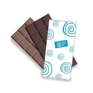 Šokoladas 100 g su reklamine etikete | saldireklama.lt