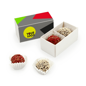 Candies in a promotional box | DUETAS | with logo