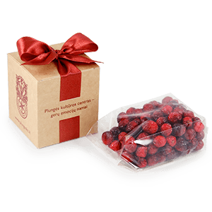 Cranberries in a Box | SMALL CUBE | healthy gifts | saldireklama.lt