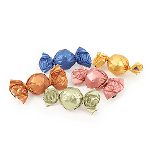 Chocolate Truffles | twist wrapped colored foil | without LOGO