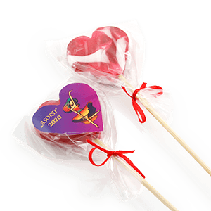 Lollipops "Hearts" for Valentine's Day | saldireklama.lt