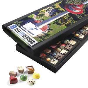 Promotional Candy Box | SYMPHONETTE 90 | with logo | saldireklama.lt