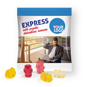 Promotional gummies 7 g | GUMMY BEAR - EXPRESS | personalized business bag