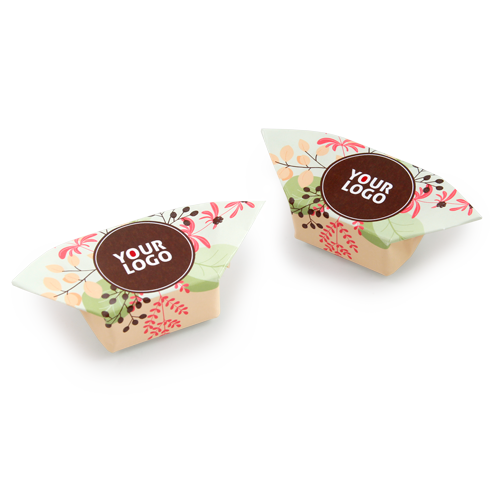 Wafer candy with advertising label. Suitable for division at a promotional 
campaign. Candy can be ordered packed in the bags 8-10 pcs. each with adjusted color ribbon.