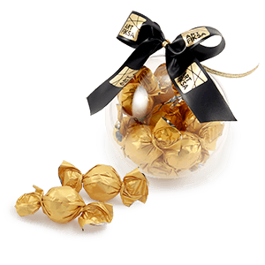Promotional Candy Box | SMALL CHRISTMAS BALL | with logo | saldireklama.lt