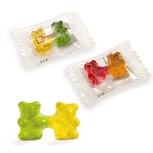 Promotional gummies 6,5 g | BEAR COUPLE | personalized business package